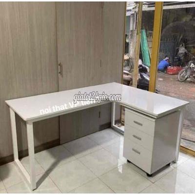 Đồ Dùng Văn Phòng Quận 12 - Hồ Chí Minh Bàn Chữ L Full Trắng Mặt Liền Chân Sắt To Tủ Đồ Dùng Văn Phòng Quận 12 - Hồ Chí Minh Bàn Chữ L Full Trắng Mặt Liền Chân Sắt To Tủ