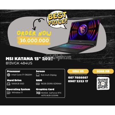Msi Dòng - Hồ Chí Minh Msi Katana 15 (2023) I7-13620h/16/1tb/4070 Newseal