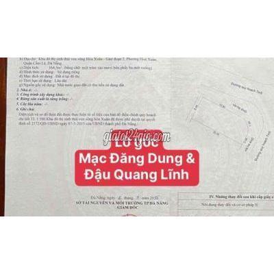 Mua Bán Đất Quận Cẩm Lệ - Đà Nẵng Bán Lô Góc 2mt Mạc Đăng Dung Và Đậu Quang Lĩnh Mua Bán Đất Quận Cẩm Lệ - Đà Nẵng Bán Lô Góc 2mt Mạc Đăng Dung Và Đậu Quang Lĩnh