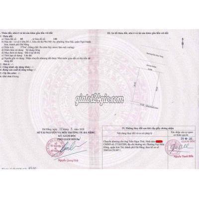 Mua Bán Đất Quận Ngũ Hành Sơn - Đà Nẵng Tôi Chính Chủ Cần Bán Lô Đầu Đường Đào Duy Tùng 375m2 (thương Lượng) Mua Bán Đất Quận Ngũ Hành Sơn - Đà Nẵng Tôi Chính Chủ Cần Bán Lô Đầu Đường Đào Duy Tùng 375m2 (thương Lượng)