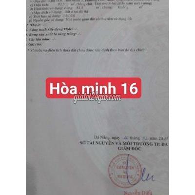 Mua Bán Đất Quận Liên Chiểu - Đà Nẵng Bán Đất Đường Hòa Minh 16 Mua Bán Đất Quận Liên Chiểu - Đà Nẵng Bán Đất Đường Hòa Minh 16