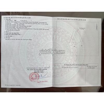 Mua Bán Đất Huyện Diên Khánh - Khánh Hòa Bán Lô Đất 976 M2, 2 Mặt Tiền, Ngang 52m Đường Nhựa Liên Xã, Bình Lộc Mua Bán Đất Huyện Diên Khánh - Khánh Hòa Bán Lô Đất 976 M2, 2 Mặt Tiền, Ngang 52m Đường Nhựa Liên Xã, Bình Lộc