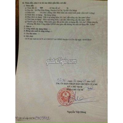 Mua Bán Đất Huyện Củ Chi - Hồ Chí Minh Chính Chủ Bán Đắt Mặt Tiền Nguyễn Thị Châu Phú Hòa Đông Củ Chi Mua Bán Đất Huyện Củ Chi - Hồ Chí Minh Chính Chủ Bán Đắt Mặt Tiền Nguyễn Thị Châu Phú Hòa Đông Củ Chi