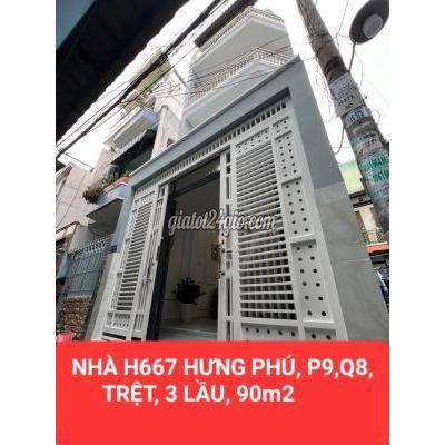 Mua Bán Nhà Ở Quận 8 - Hồ Chí Minh Nhà Mới 4 Tầng Đúc, 90m2, Hẻm 667 Hưng Phú P9, Q8 Mua Bán Nhà Ở Quận 8 - Hồ Chí Minh Nhà Mới 4 Tầng Đúc, 90m2, Hẻm 667 Hưng Phú P9, Q8