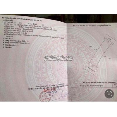 Đất Thổ Cư Tam Bình - Vĩnh Long