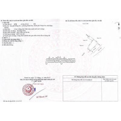 Đất Thổ Cư Thuận An - Bình Dương Đất Thổ Cư Thuận An - Bình Dương