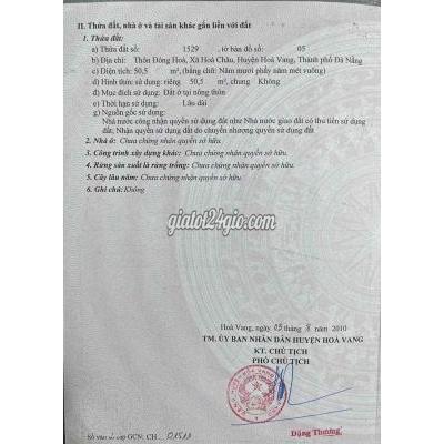 Đất Thổ Cư Hòa Vang - Đà Nẵng Đất Thổ Cư Hòa Vang - Đà Nẵng