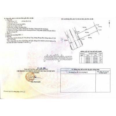 Bán Nhà Thủ Đức - Hồ Chí Minh