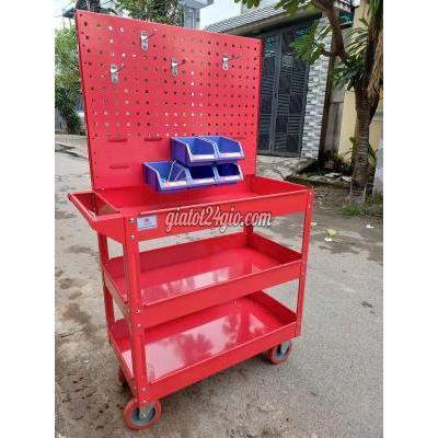 Phụ Tùng Ô Tô, Phụ Tùng Xe Máy Quận 12 Hồ Chí Minh Xe Đẩy 3 Ngăn Giúp Bảo Quản Lưu Trữ Dụng Cụ Đồ Nghề Cơ Khí