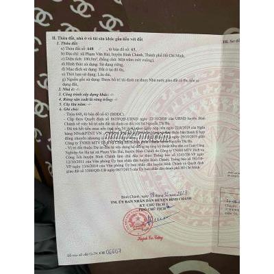 Đất Thổ Cư Bình Chánh - Hồ Chí Minh