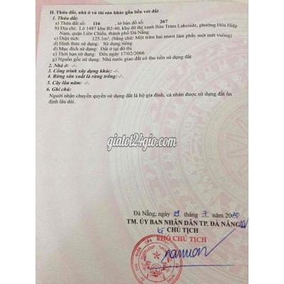 Đất Thổ Cư Liên Chiểu - Đà Nẵng Đất Thổ Cư Liên Chiểu - Đà Nẵng