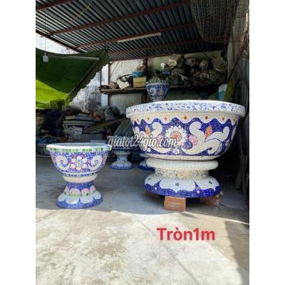 Cây Cảnh, Bonsai Thủ Đức Hồ Chí Minh Chậu Hoa Cẩn Mảnh Chén Dĩa Đắp Miểng Sành Sư Thủ Công