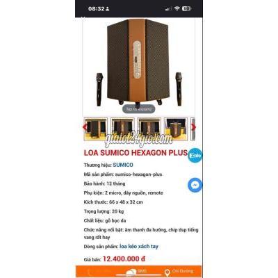 Loa Karaoke Bluetooth Cũ Quận 2 Hồ Chí Minh Loa Kéo Karaoke Sumico Hexagon Plus