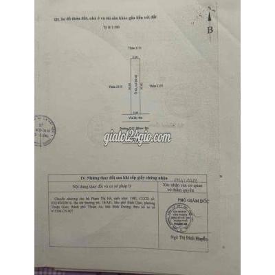 Bán Nhà Thuận An - Bình Dương