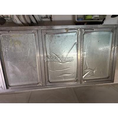 Tủ Đựng Đồ Cũ Hai Bà Trưng Hà Nội Cần Thanh Lý Hệ Tủ Nhà Bếp Bàng Inox 304 Gồm 2 Dãy Tủ Tên Dài 15 M Cso...