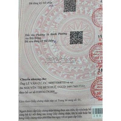 Bán Nhà Gò Vấp - Hồ Chí Minh
