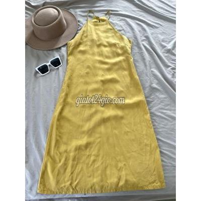Quần Áo Huyện Xuyên Mộc - Vũng Tàu Đầm Yếm Vàng Sang Trọng Cotton Quần Áo Huyện Xuyên Mộc - Vũng Tàu Đầm Yếm Vàng Sang Trọng Cotton