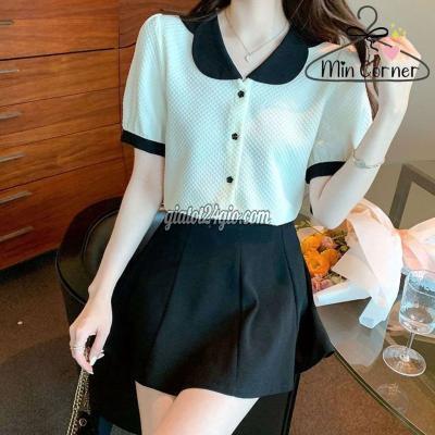 Quần Áo Quận Liên Chiểu - Đà Nẵng Áo Trắng Phối Cổ Tay Ngắn Quần Áo Quận Liên Chiểu - Đà Nẵng Áo Trắng Phối Cổ Tay Ngắn