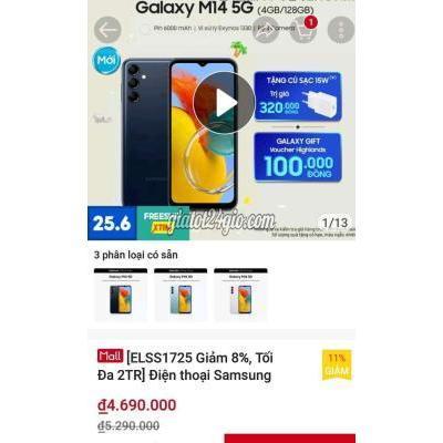 Samsung Dòng - Hồ Chí Minh Samsung Siêu Pin M14 Dòng 2023 128gb Samsung Dòng - Hồ Chí Minh Samsung Siêu Pin M14 Dòng 2023 128gb
