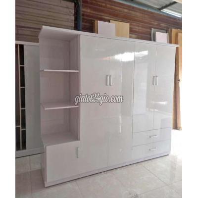 Tủ, Kệ Gia Đình Quận Tân Bình - Hồ Chí Minh Tủ Nhựa Đài Loan 4 Cánh 1 Kệ Màu Trắng Tủ, Kệ Gia Đình Quận Tân Bình - Hồ Chí Minh Tủ Nhựa Đài Loan 4 Cánh 1 Kệ Màu Trắng