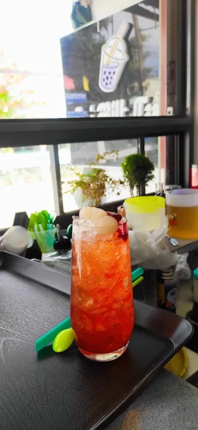 bụi milktea, trà sữa, ăn vặt, mỳ cay - quán cà phê