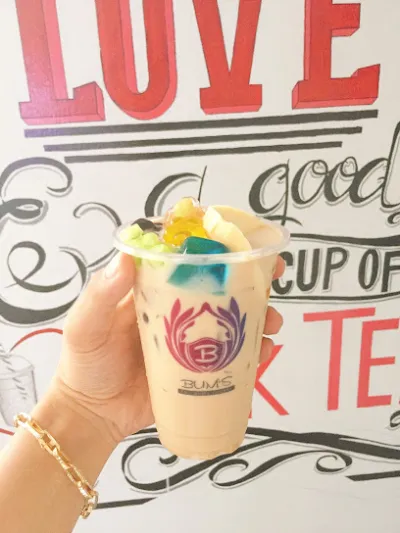 bums trà sữa - trà trân châu