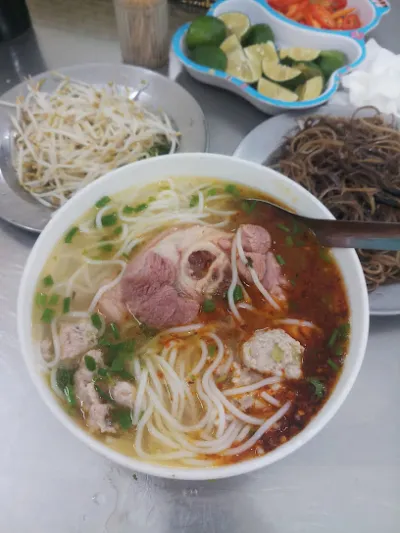 bún cây me - xương mọc giò heo - nhà hàng việt nam