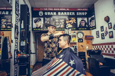 cắt tóc nam - quan barber shop - mens haircuts - tiệm cắt tóc