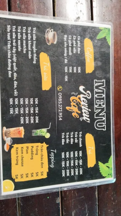 cf review - quán cà phê