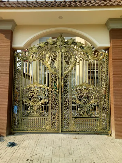 cổng nhôm đúc thanh hải 1 - cửa hàng vật liệu xây dựng