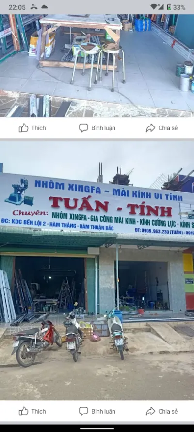 cửa hàng nhôm kính tuấn tính - cửa hàng vật liệu xây dựng