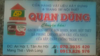 cửa hàng vật liệu xây dựng quan dũng - nhà cung cấp vật liệu xây dựng
