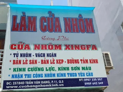 cửa kính cường lực - làm cửa nhôm công phi - dịch vụ sửa chữa kính