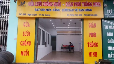 cửa lưới chống muỗi - giàn phơi thông minh - hòa phát hải dương - cửa hàng nội thất