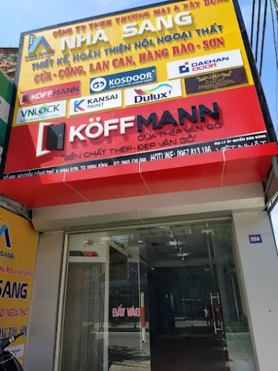 cửa thép vân gỗ koffmann ninh bình - cửa hàng nội thất