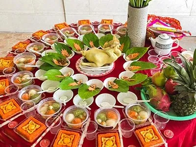 đặt xôi chè đồ cúng bà ba - dịch vụ đầy tháng nôi nôi - nhà hàng