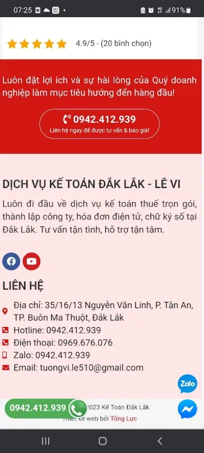 dịch vụ kế toán đăk lăk- lê vi - văn phòng công ty