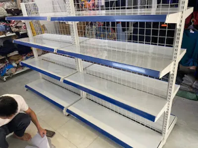 giá kệ sắt v lỗ kệ siêu thị kệ để hàng nặng tỉnh bắc giang - cửa hàng giá kệ