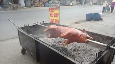 heo quay lạng sơn tâm an - món nướng heo quay lạng sơn tâm an - món nướng
