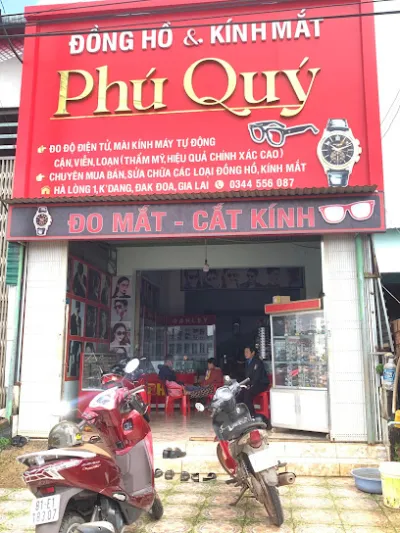 hiệu đồng hồ - kính mắt phú quý đo mắt - cắt kính - cửa hàng bán đồ điện tử