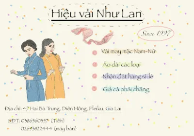 hiệu vải như lan - cửa hàng bán vải