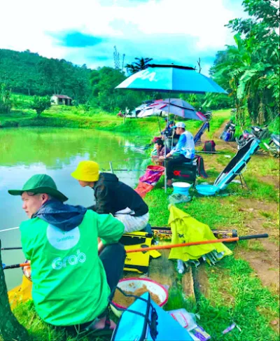 hồ câu cá giải trí mạnh cường - trại câu cá