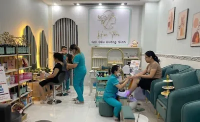 hoa tâm spa: gội đầu dưỡng sinh - massage trị liệu cổ vai gáy - nail - spa sức khỏe