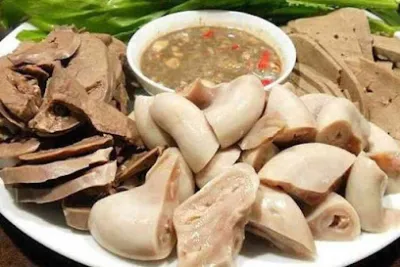 long đình quán  bún - cháo lòng - tiết canh - khu ăn uống