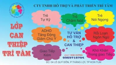 lớp can thiệp sớm trí tâm - kon tum - trung tâm giáo dục