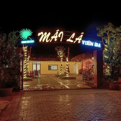 nhà hàng mái lá vườn bia tx nghĩa lộ - nhà hàng