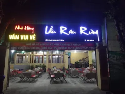nhà hàng vấn vui vẻ - lẩu rau rừng - nhà hàng