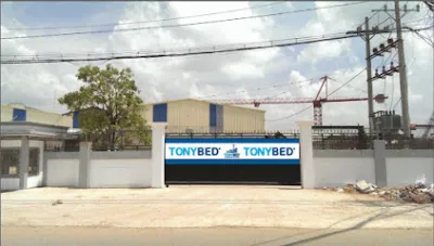 nhà máy tonybed long an - cửa hàng bán đệm
