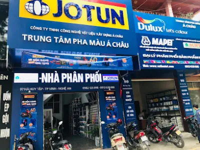 nhà phân phối sơn jotun, sơn dulux, sơn kova tại vinh, nghệ an - vlxd á châu - cửa hàng sơn