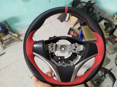 nội thất ô tô quân da - xưởng sửa chữa ô tô